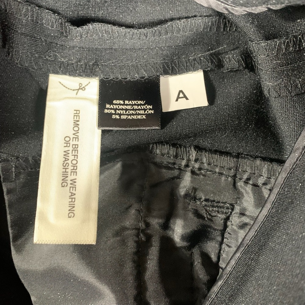 Ann Taylor Dress Pants Womens 4 Black Skinny Stretch Career Office‎ 30x27 Mid - Picture 3 of 12